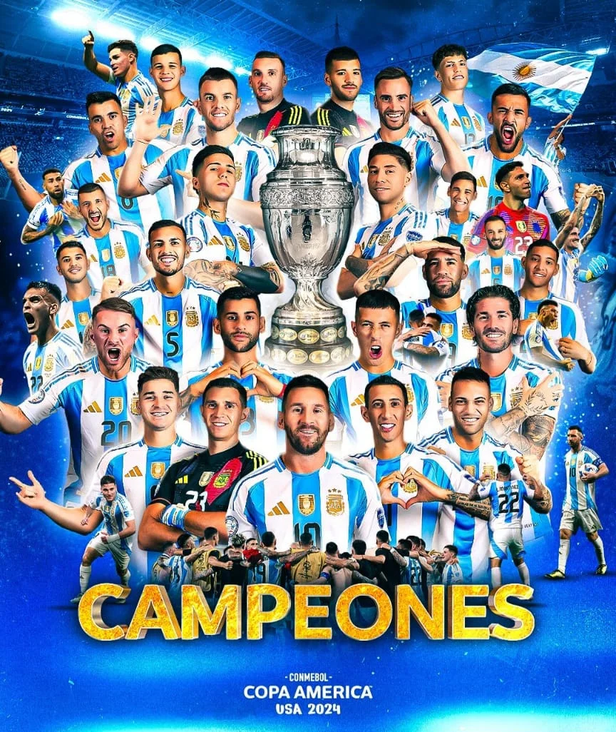 Kalahkan Timnas Kolombia, Timnas Argentina Juarai Copa Amerika 2024
