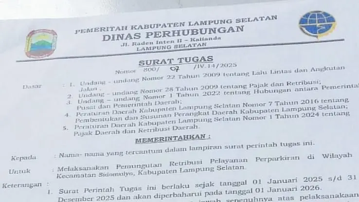 Diterpa Isu Tak Sedap, Pengelolaan Parkir MR. DIY Sidomulyo Miliki Legalitas Resmi
