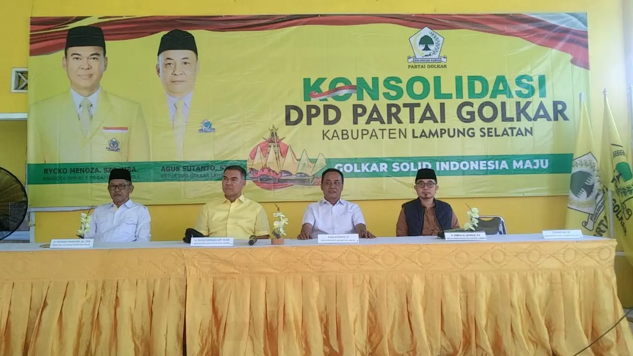 Rycko Menoza Gelar Konsolidasi Partai dan Reses Bersama Pengurus DPD Golkar Lampung Selatan