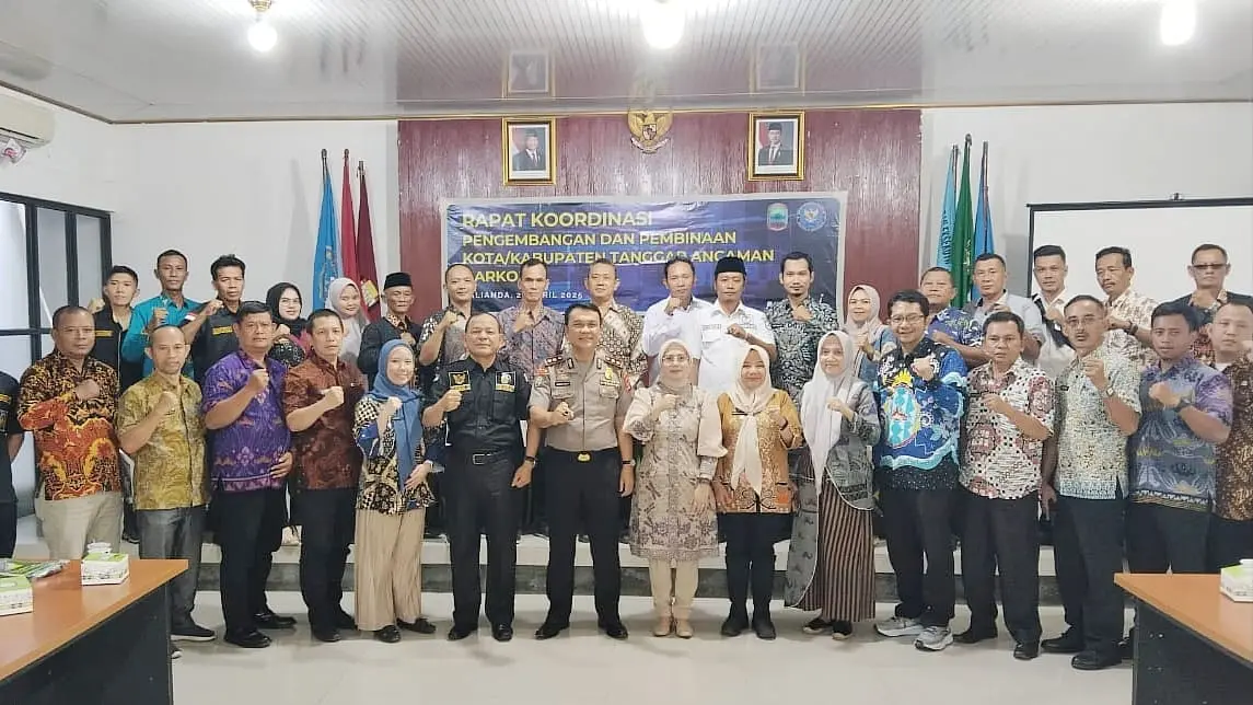 Tanggap Ancaman Narkoba, BNNK Lamsel Gelar Rakor di Kalianda
