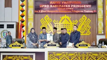 Bupati Pringsewu Ajukan Ranperda RPJMD dan Pertanggungjawaban Pelaksanaan APBD 2024