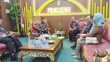 Sinergikan Program Nasional dan Daerah, TPP P3MD Pringsewu Audiensi dengan Bupati